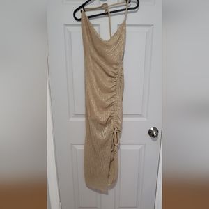 Golden sparkle bodycon dress